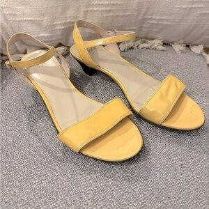 Camper Yellow Kitten Heel Sandals 🌼